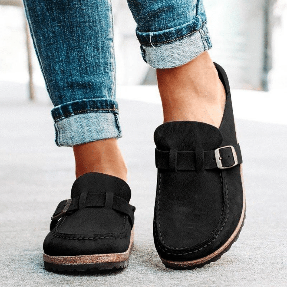 Georgia Women’s Comfort Clogs – Ergonomic Slip-On Sandals with Adjustable Buckle