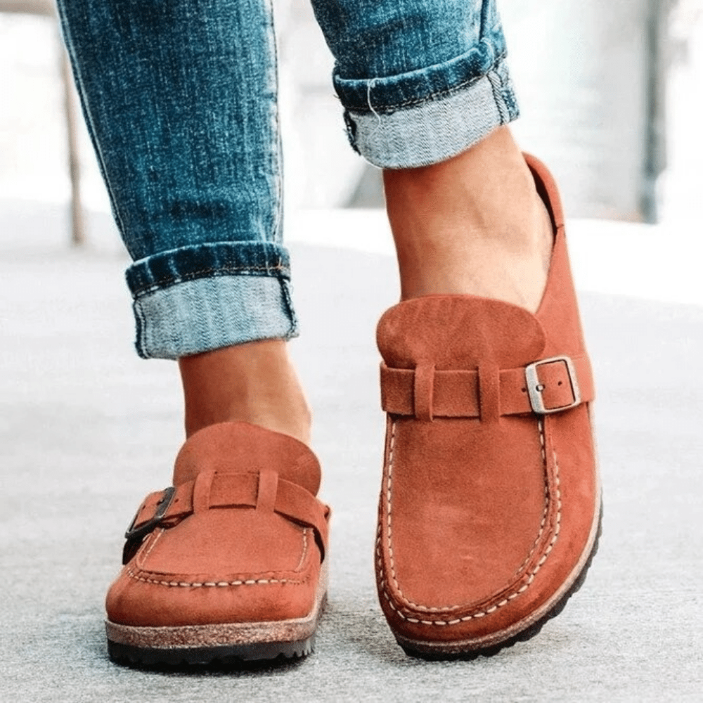 Georgia Women’s Comfort Clogs – Ergonomic Slip-On Sandals with Adjustable Buckle