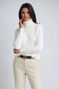 Clarrise Women’s Turtleneck Sweater – Soft Knit Winter Jumper with Elegant Regular Fit