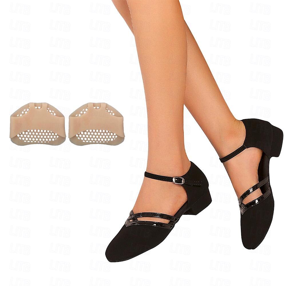 Zeline Women’s Dance Shoes – Elegant Latin Heels with Suede Sole & Adjustable Strap