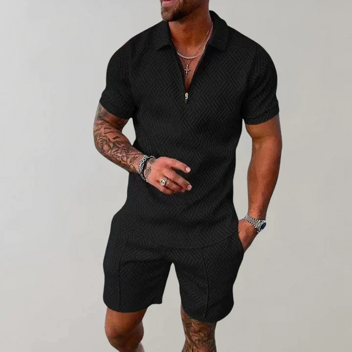 Oliver Men’s Summer Set – Breathable Cotton Linen Co-Ord with Relaxed Fit