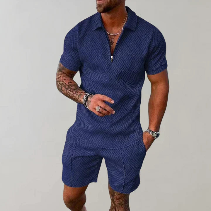 Oliver Men’s Summer Set – Breathable Cotton Linen Co-Ord with Relaxed Fit