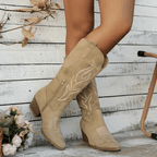 Sloan Women’s Cowboy Boots – Western Mid-Heel Boots with Elegant Pointed Toe