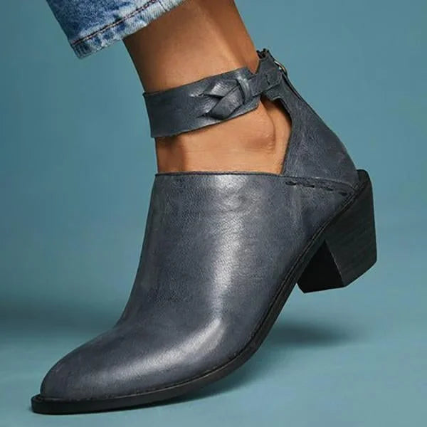 Myla Women’s Heeled Ankle Boots – Elegant Comfortable Boots with Stable Heel