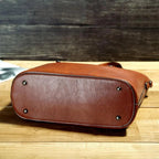 Nicole Women’s Leather Handbag – Vintage Crossbody Bag with Adjustable Strap