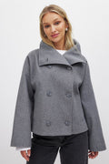 Arianna Women’s Short Coat – Elegant Double-Breasted Warm Jacket with Tailored Fit