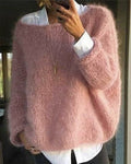 Abigail Women’s Knit Sweater – Soft Breathable Ribbed Jumper with Long Sleeves