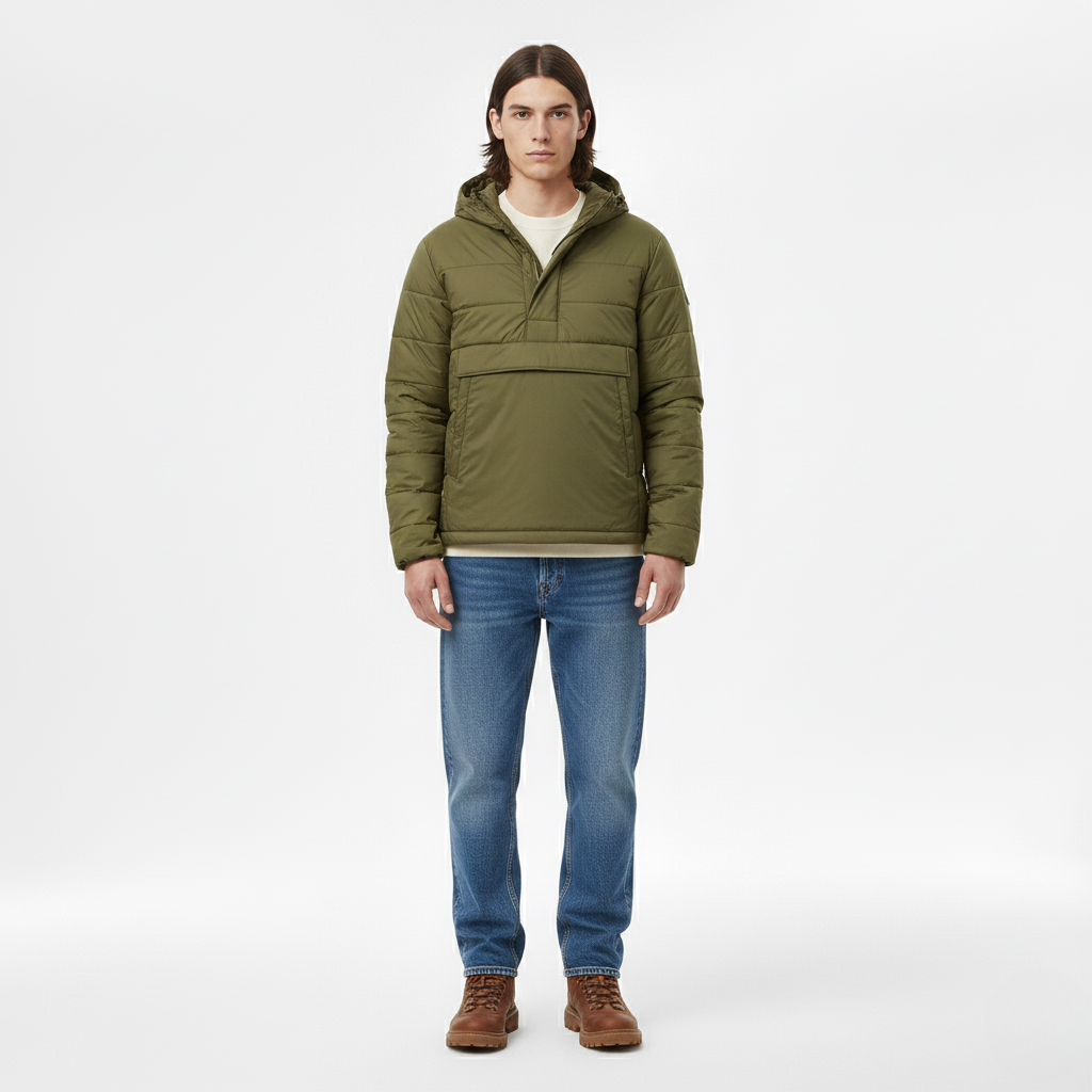 Kapuzen-Daunenjacke