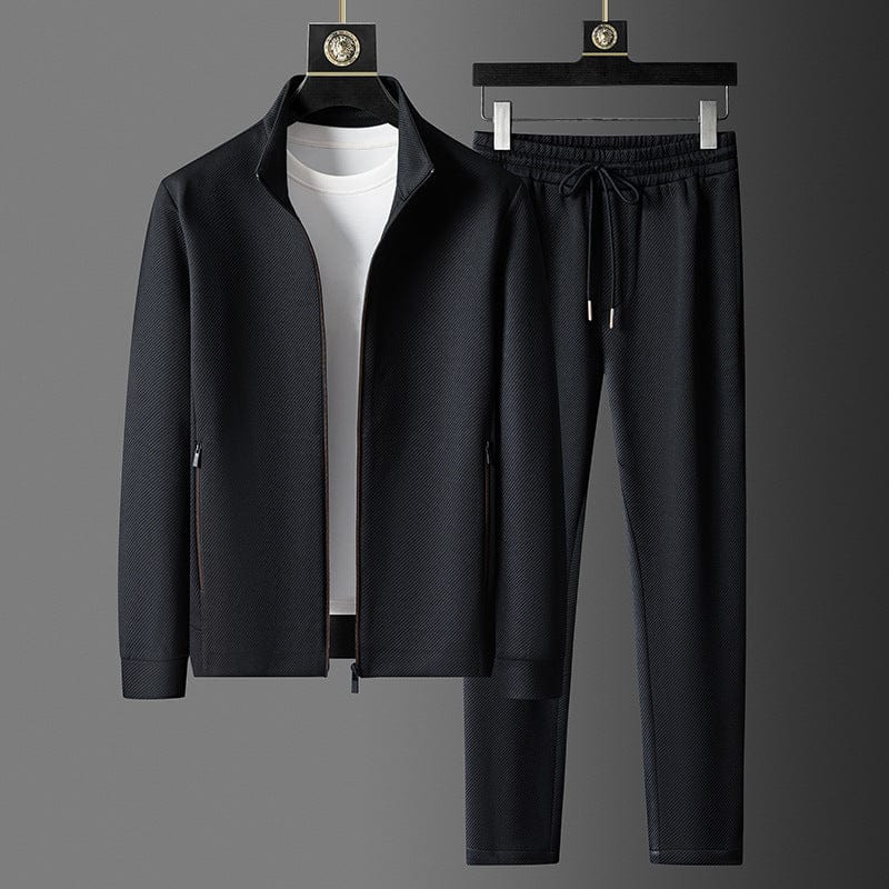 Reynold Men’s Tracksuit Set – Zip Jacket & Slim Fit Trousers with Stretch Comfort