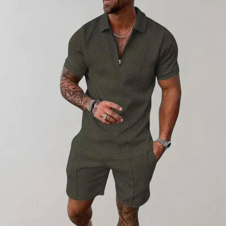 Oliver Men’s Summer Set – Breathable Cotton Linen Co-Ord with Relaxed Fit