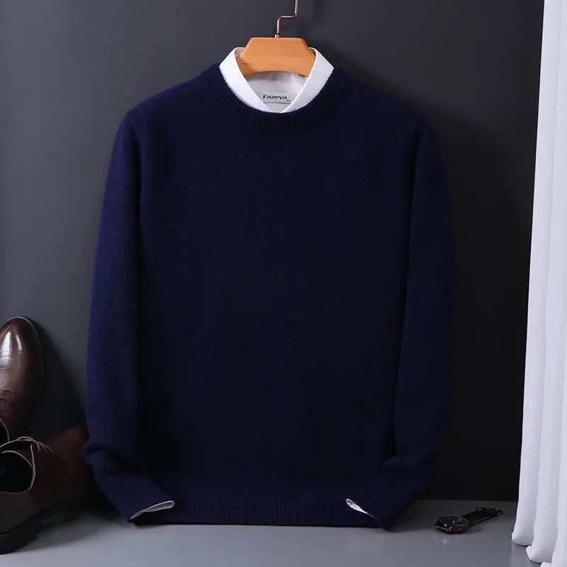 Jasper Men’s Cashmere Sweater – Premium Soft Knit Pullover with Classic Regular Fit