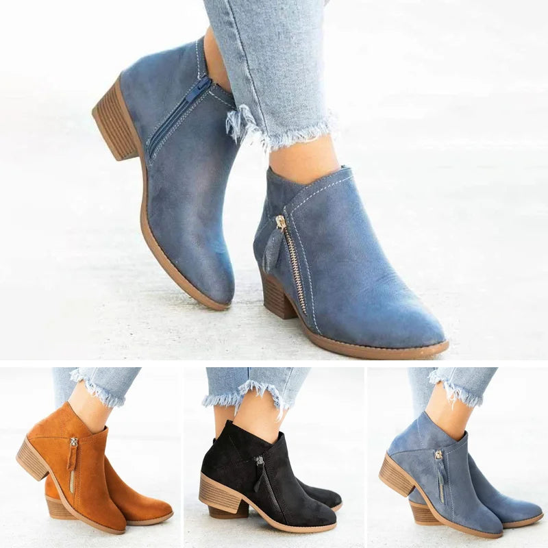 Kendall Women’s Boots – Leather Comfort Boots with Arch Support