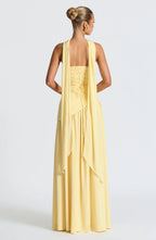 Victoria Women’s Evening Dress – Strapless Maxi Gown with High Split & Elegant Fit