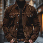 Bryn Men’s Corduroy Jacket – Retro Workwear Coat with Utility Pockets & Relaxed Fit
