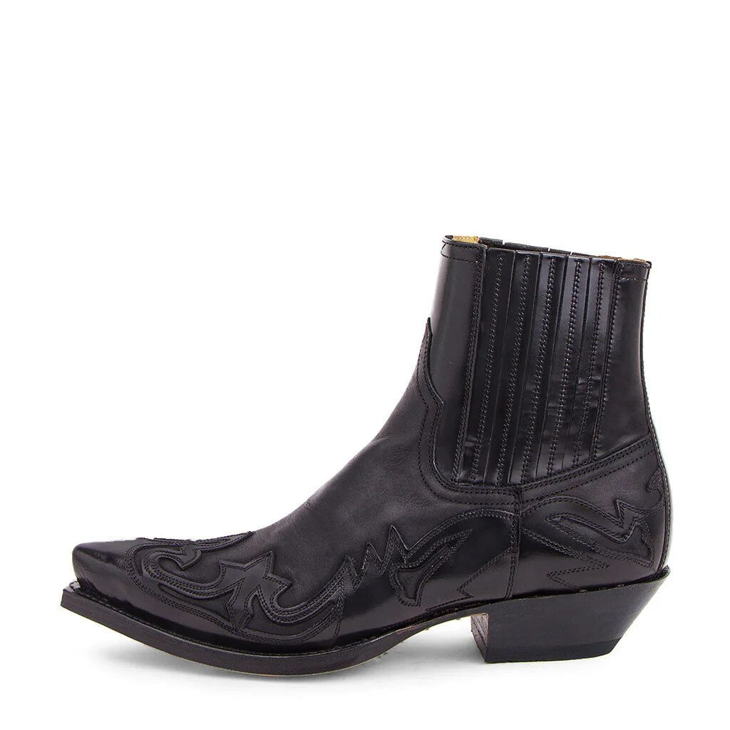 Thea Women’s Cowboy Boots – Genuine Leather Western Boots with Embroidered Design