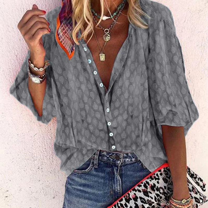 Billie Women’s Summer Blouse – Lightweight Breathable Top with Elegant Flowy Fit