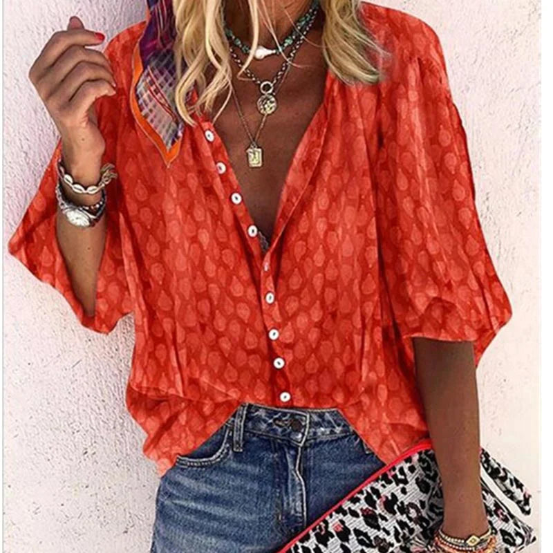 Billie Women’s Summer Blouse – Lightweight Breathable Top with Elegant Flowy Fit