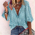 Billie Women’s Summer Blouse – Lightweight Breathable Top with Elegant Flowy Fit