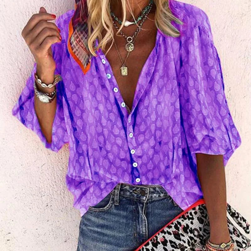 Billie Women’s Summer Blouse – Lightweight Breathable Top with Elegant Flowy Fit