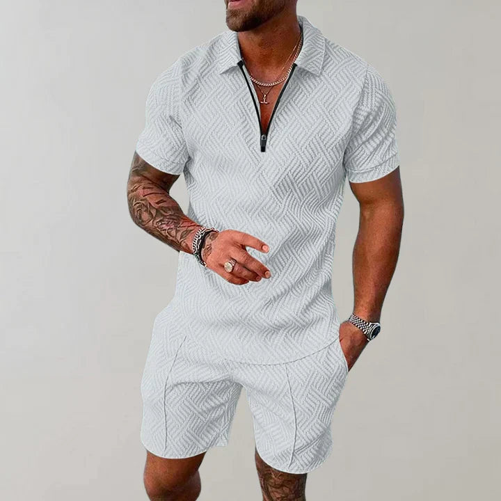 Oliver Men’s Summer Set – Breathable Cotton Linen Co-Ord with Relaxed Fit